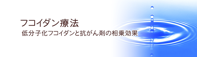 低分子化フコイダンと抗がん剤の相乗効果