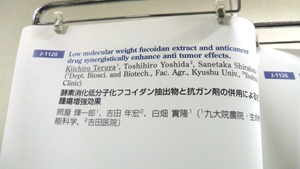 酵素消化低分子化フコイダン抽出物と抗がん剤の併用による抗腫瘍増強効果