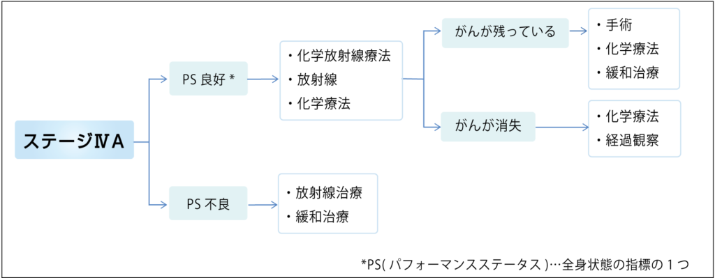 食道がんステージⅣAの治療の流れ